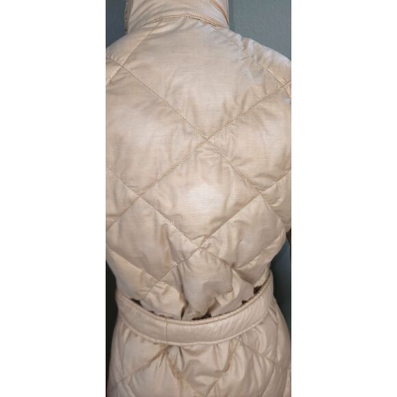 Vintage Eddie Bauer Beige Quilted Down Filled Duster Robe Size S - Picture 4 of 13